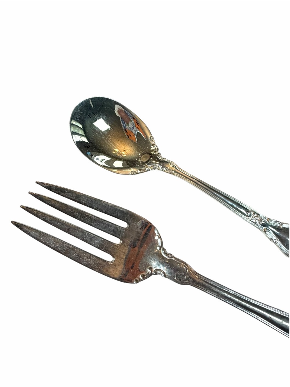 Grandmaster Silverplated Godinger Flatware Floral 68 Piece Set Serving Baroque - Picture 9 of 16
